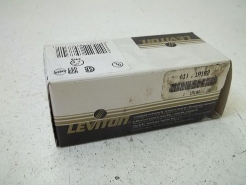 LOT OF 2 LEVITON 5225 COMBINE SWITCH &amp; RECEPTACLE *NEW IN A BOX*