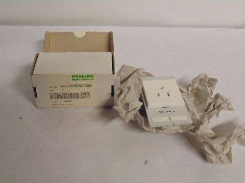 Murr elektronik 15a 125v receptacle 4000-68000-0040000 (c4-2-37) for sale
