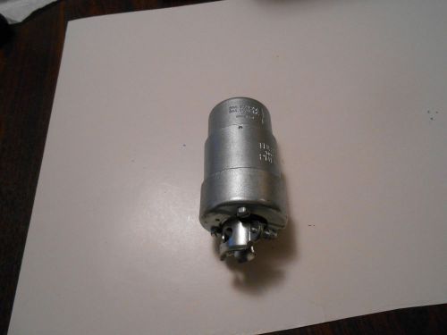 Hubbell 50 amp twist lock plug 250v .d.c. 600v .a.c. metal case for sale
