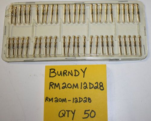 BURNDY RM20M12D28 CONTACTS - NEW IN PACKAGE - RM20M-12D28 ( OLD GOLD ) AU
