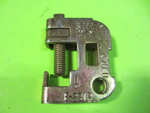 Steel city #e-231 3/8&#034; set screw rod to beam steel clamp (lot of 10) for sale