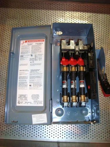 Square d safety switch 600 vac 30 amp for sale