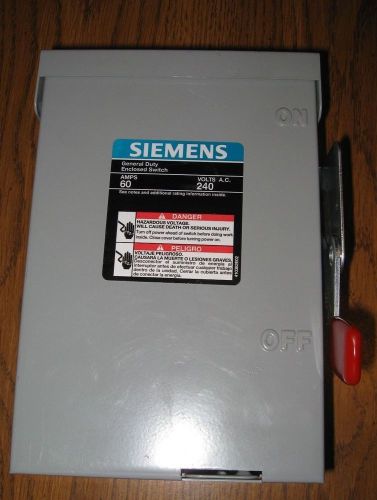 Siemens LNF222R Safety Switch General Duty Type 3R 60-AMP