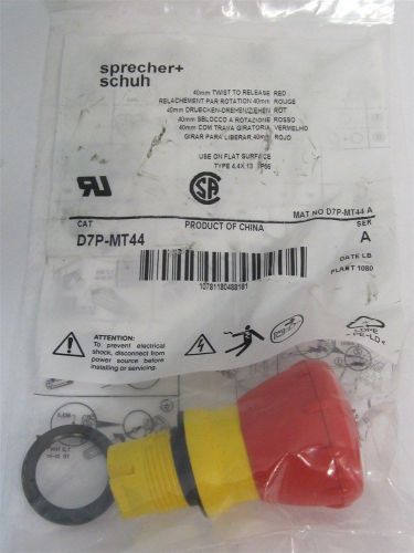 Sprecher+Schuh D7P-MT44, 40mm, Twist to Release Emergency Stop Button