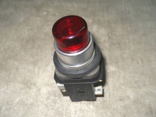 (rr8-4) 1 used allen bradley 800t-pb26r illuminated red push button switch for sale