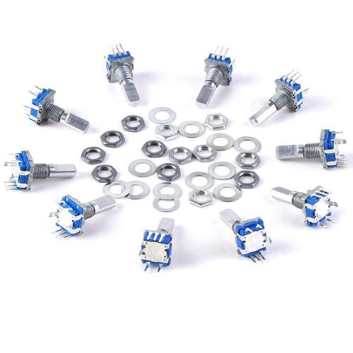12mm Rotary Encoder Push Button Switch Keyswitch Electronic Components 10pcs New