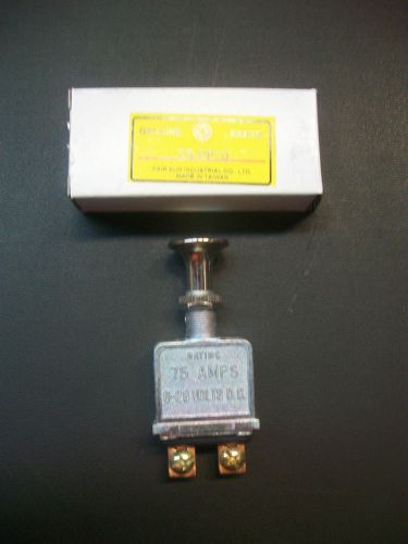 1-SUN EAST CHROME PLATED HEAVYDUTYPUSH/PULL SWITCH 2-POSITION 75 AMP FS-PP10 NEW