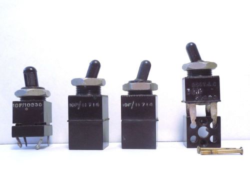 Toggle switches lot 4 vintage 10f/11714: ac 250v / 30v dc 3 amp 2 pos 4 pole for sale