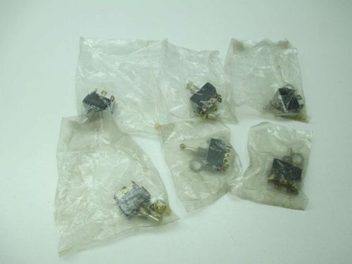 LOT 6 NEW ASSORTED TOGGLE SWITCH 3/4HP 125-250VAC D396652