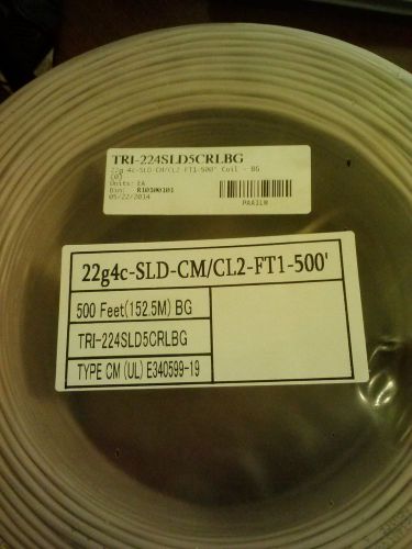 New TRI-244SLD5CRLBG 500&#039; BG Wire 22g4c-SLD-CM/CL2-FT1-500&#039; Type CM E340599-19