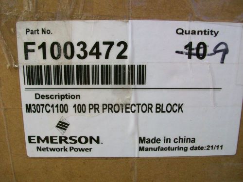 Emerson 100 pr protector block  F1003472, M307C1100