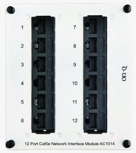 Onq / legrand ac1014 12port cat 5e network interface module for sale