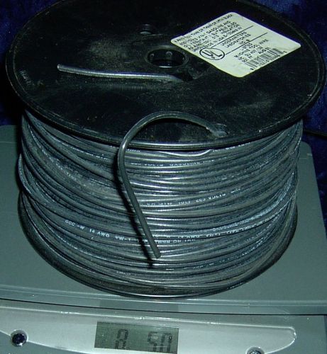 About 500&#039; 14 gauge stranded black wire 500 feet 14awg 14 awg for sale