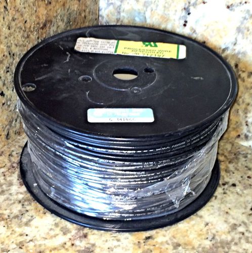 18/1 tffn, mtw / awm  500&#039; spool black copper wire, 18 awg, 16 strand, 600v for sale