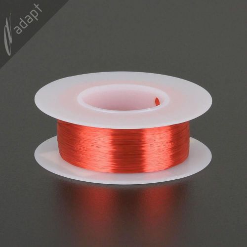 37 AWG Gauge Magnet Wire Red 2000&#039; 155C Solderable Enameled Copper Winding S