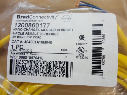 Bradconnectivity 1200860177 404001m040 4 pole female 90 degree