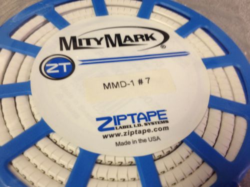 MITY MARK MMD1-7 PVC Disc Wire Marker &#034;7&#034; 10-16AWG 500/ROLL *NEW IN PACKAGING*