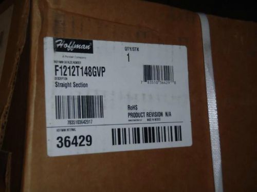 Hoffman F1212T148GVP 48&#034; Long Straight Section, 12&#034; Wireway Screw Cover &amp; Lay-In