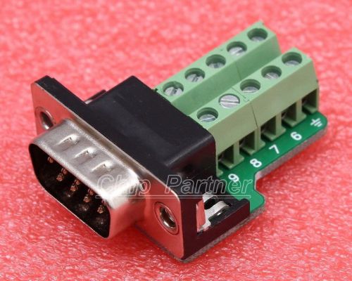 9Pin Male Adapter DB9-G9 DB9 Teeth Type Connector Terminal Module RS232