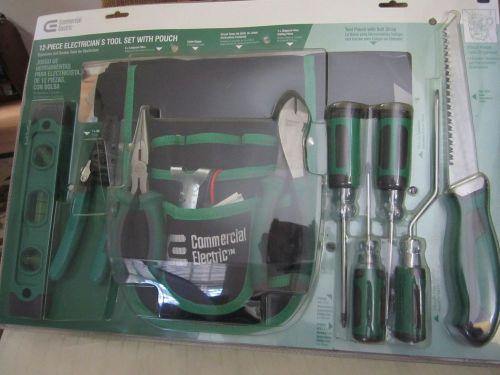 Commercial Electric 12-Piece Electrician&#039;s Tool Set With Pouch 315 303