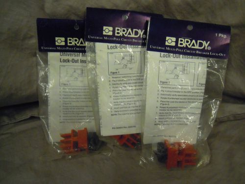 Brady 66321 Universal Breaker Lock-out - new lot of 3