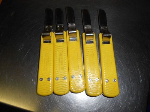 Lot of 5 holub 18-235 swivel-blade cable stripper for sale