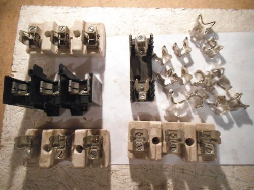 LOT OF FUSE BLOCK HOLDERS  - NEW &amp; USED