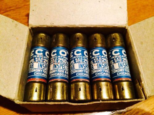 ECO 10amp 250volt Fuses, Box of 10, New Old Stock