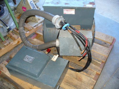 Phase converter 40 hp 230 volt  3 phase output. carpenter electric. w/ fuse box for sale