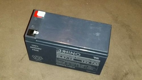 Rhino SLA7-12 7Ah 12V UPS sealed lead acid battery for flight box or door light