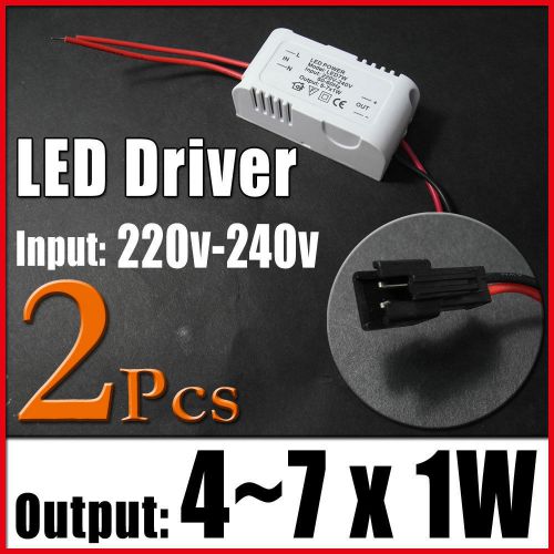 2x 4~7x1W LED Power Driver Light Constant Current Regulated Transformer 220~240v