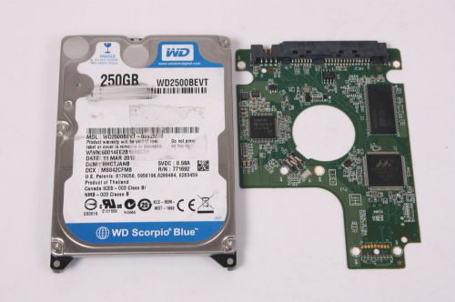 Wd wd2500bevt-00s2mt0 250gb sata 2,5 hard drive / pcb (circuit board) only for d for sale
