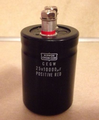 Nippon Chemi-Con Capacitor, CEGW 25v 10000 uF Ohm