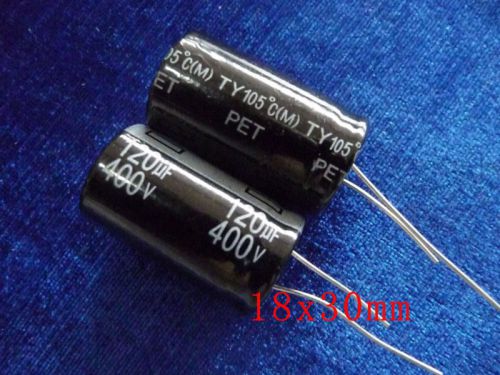 3pcs, 400V 120UF Radial Electrolytic Capacitor 18x30