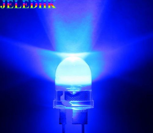 New Product 5 Pieces 10mm 40° Blue LED 250,000mcd for Car Boat Light Diy
