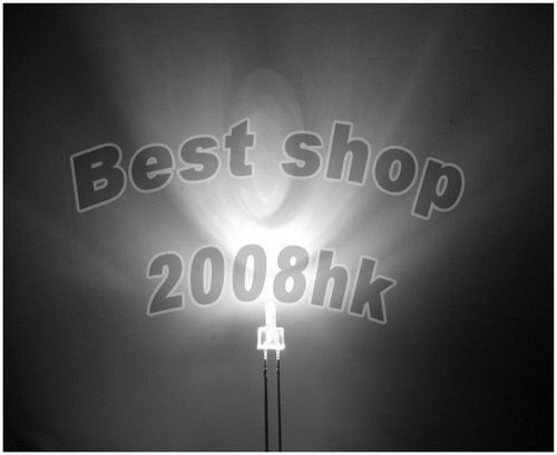 100 pcs 2mm white super bright led light and 100 pcs resistors for sale
