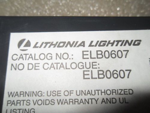 (RR13-6) 1 USED LITHONIA LIGHTING ELB0607 RECHARGEABLE BATTERY