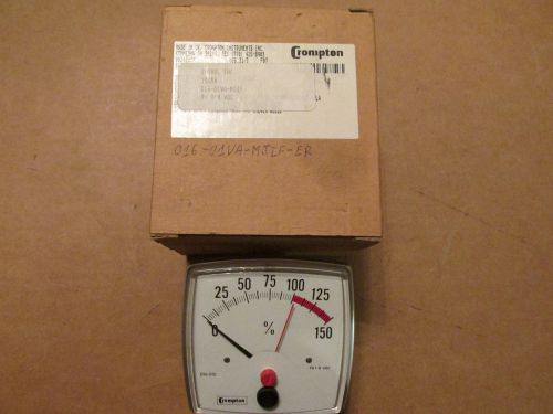 New nos crompton 016-010 percent meter 0-150% 016-01aa-fay1-a1-a2-s2 for sale