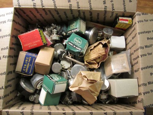 10 lbs of Vintage USA Made Potentiometers; Unsoldered 100+ Pieces Mixed Lot