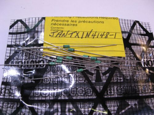 Bag of 10 JANTX1N4148-1 Mil-Spec. Switching Diode NOS