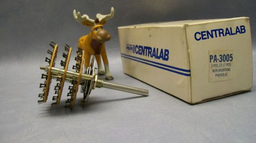 Centralab pa-3005 non-shortening phenolic semiconductor 3 pole 12-17 pos. for sale