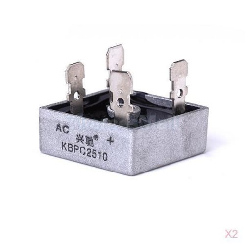 2x KBPC-2510 Bridge Rectifier 25A 1000V for Power supply High Quality