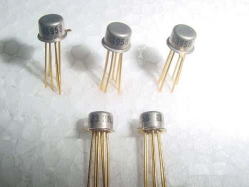2N3958 Monolithic N-Channel JFET Dual Transistor -- Metal Can Gold Plated Pins