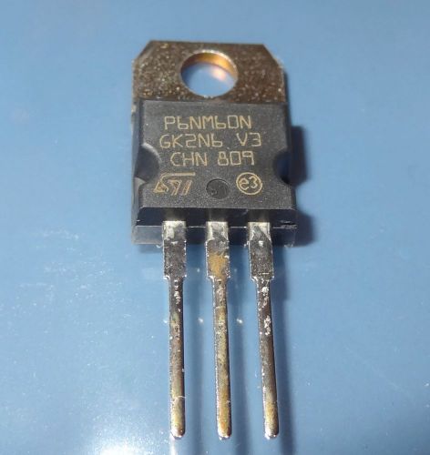 1 pc STP6NM60N, 600V, 4.6A, N-CHANNEL MOSFET, TO220
