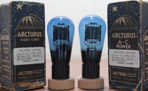 Rare  Matched Pair NOS  PZH 2A5 ARTURUS Blue DHP made in U.S.A Amplitrex tested