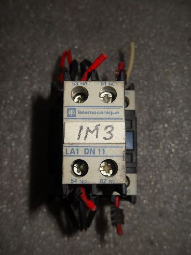 (x12) 1 used telemecanique lc1 d12 10 contactor w/ la1-dn11 contact block for sale
