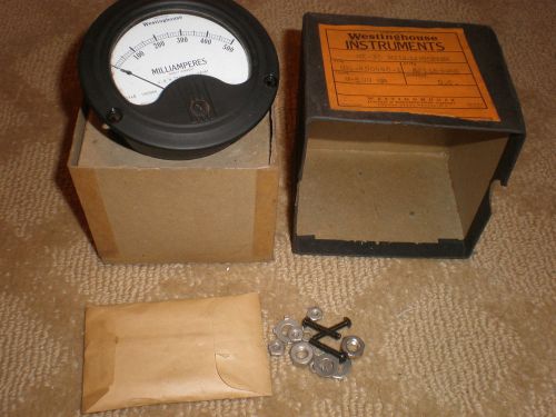 Vintage nos westinghouse u.s. navy 0-2.5 dc kilovolts 3 1/2&#034; panel meter / gauge for sale