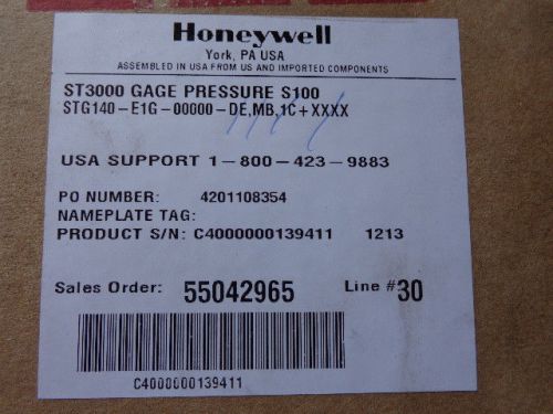 NEW HONEYWELL STG140-E1G-00000-DE  TRANSMITTER