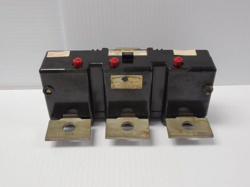 Westinghouse circuit breaker trip unit hma3600t 3 pole 3p 600 amp a 600a - used for sale