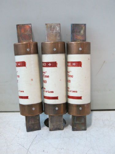 3 gould shawmut ots400 one-time fuses, 400 amp, 600 vac for sale